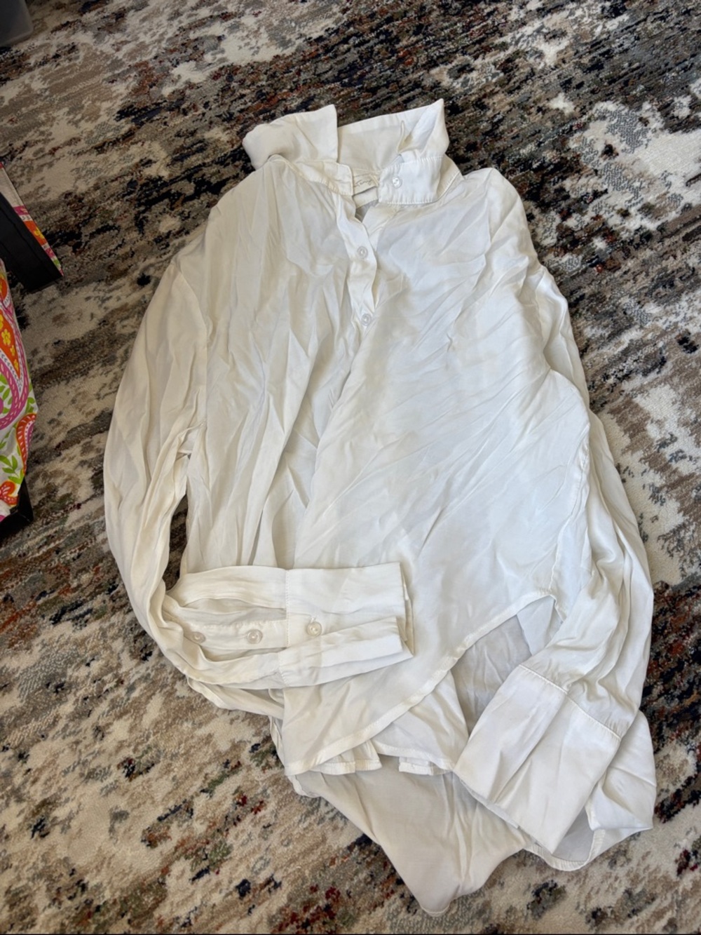 Crisp White Button-Up Shirt